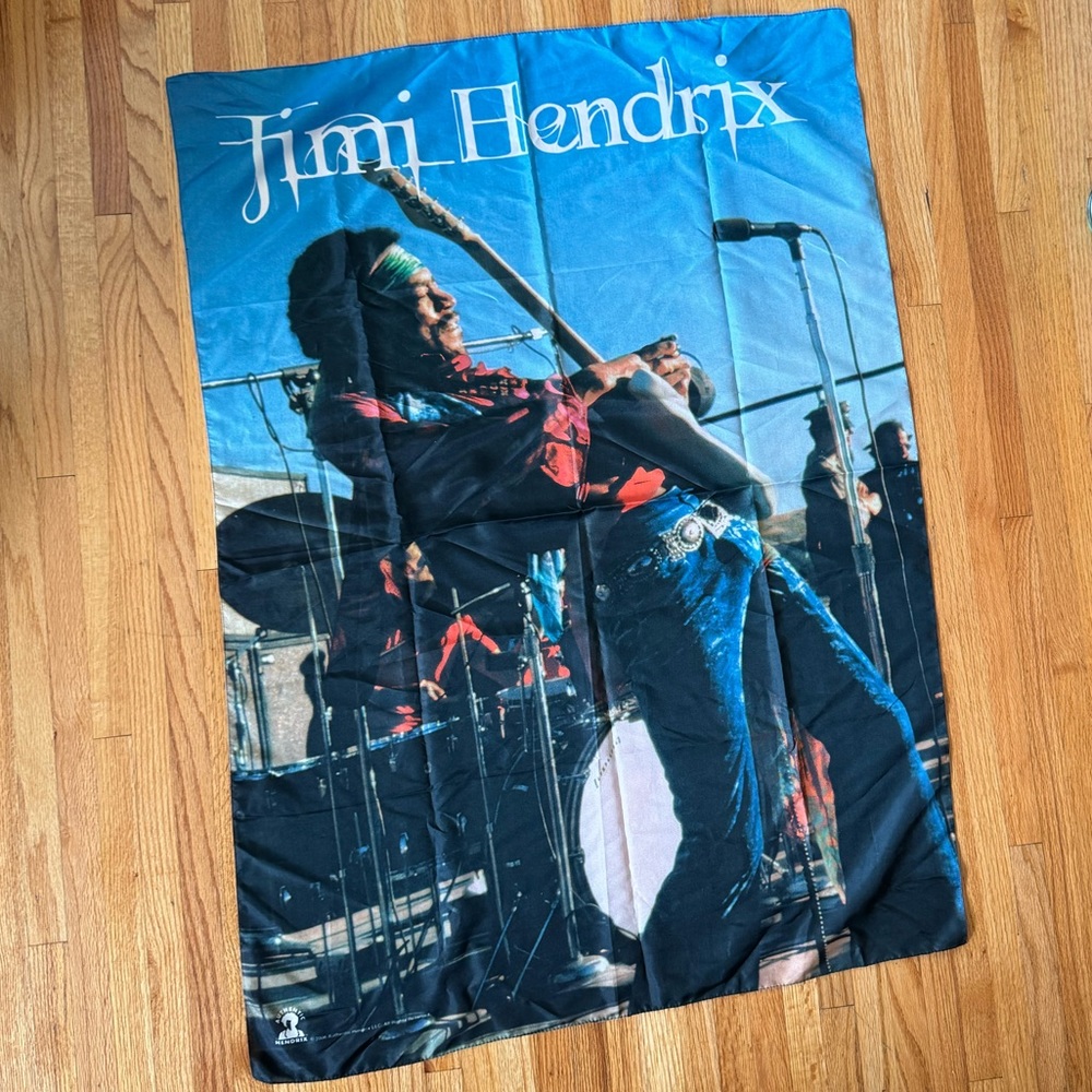 Jimi Hendrix fabric poster